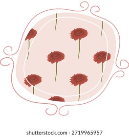 Ilustração elegante do vetor da flor da flor