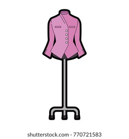 elegant blouse for women in manikin