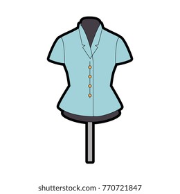 elegant blouse for women in manikin