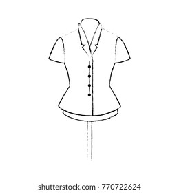 elegant blouse for women in manikin