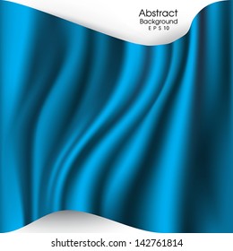 elegant blue abstract  background  cloth or liquid wave vector. EPS 10