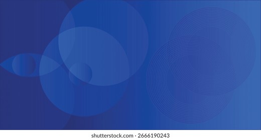 Elegante fondo Abstractas azul con Formas circulares superpuestas y Gradientes eps10
