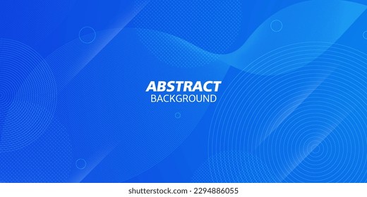 Elegante geometría de líneas onduladas de fondo abstracto azul para banner, portada, volante, folleto, diseño de afiches, presentación de negocios y sitio web. Vector Eps10