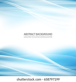Elegant blue abstract background.Vector wave background