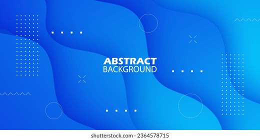 Elegant blue abstract wave background geometry for banner, cover, flyer, brochure, poster design, business presentation and website. Eps10 vector