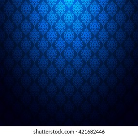 Elegante padrão de fundo azul abstrato tailandesa tailandêsa listrado design vetorial