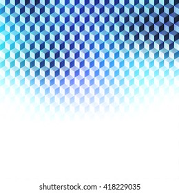 Elegant Blue Background - Vector Illustration, Graphic Design Editable with geometric cubes
