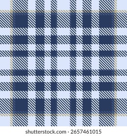 Elegante azul e bege xadrez padrão. Perfeito para design têxtil, moda, fundos de site, ou artigos de papelaria.