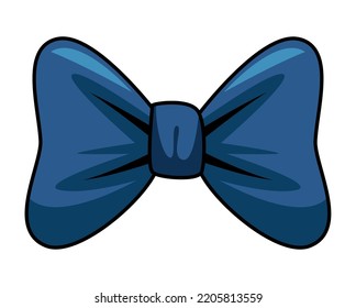 Elegant Blue Bowtie Accessory Icon