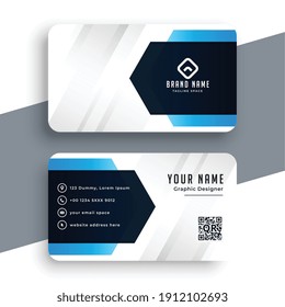elegant blue business card for your business