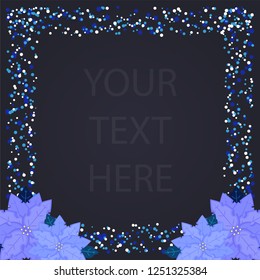 Elegant Blue Christmas background vector