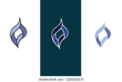 Elegante logotipo de diseño azul para el negocio de la tecnología,