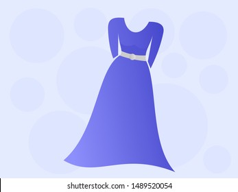 Elegant blue dress for those of you who want to go to a party tonight