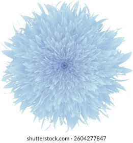 Elegant blue flower vector illustration with artistic details. Perfect for graphic design, decoration, prints, and various creative projects