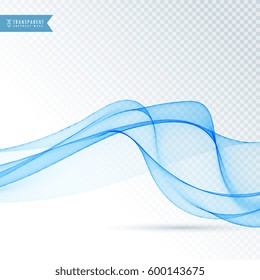 elegant blue flowing wave background