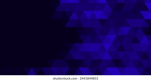 elegant blue geometric background with triangles