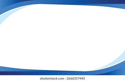 elegante gradiente azul elemento de borde curvo con espacio de copia para el diseño de presentación Fondo