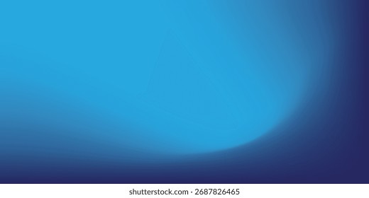 Sala de estudio de gradiente azul elegante, patrón de fondo abstracto, paredes y piso reflejan luces de neón. arte