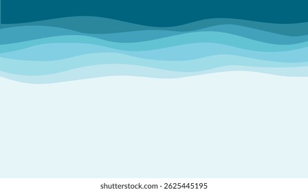 Elegant Blue Gradient Wave Background Design for Modern Templates, Ideal for Creative Projects with a Serene and Smooth Abstract Graphic Aesthetic