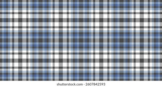 Elegant blue and gray plaid pattern, perfect for textile design, website backgrounds, or fashion projects.