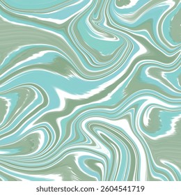 Elegant Blue and Green Marble Swirl – Soft Fluid Art
