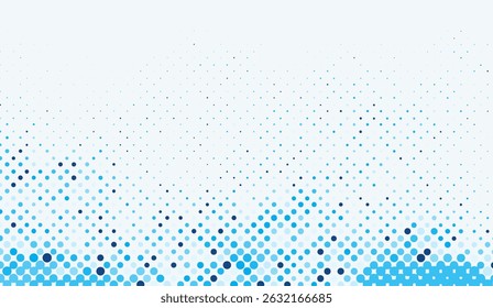 Motif élégant en demi-teinte bleue sur fond blanc, idéal pour les conceptions modernes et l'art numérique, avec des cercles dégradés créant un effet visuel élégant pour les sites web et les templates