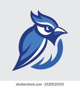 Elegant Blue Jay Bird