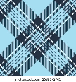 Elegant blue and navy plaid pattern, perfect for textile design, backgrounds, or fashion projects.  This seamless design offers a sophisticated geometric texture with a classic yet modern feel.