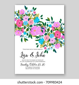 Elegant blue peony flower bridal bouquet background for wedding invitation template 
