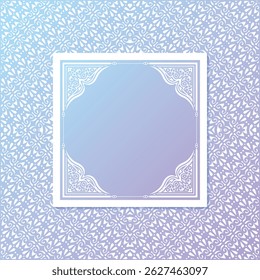 Elegant Blue and Purple Ornament Background