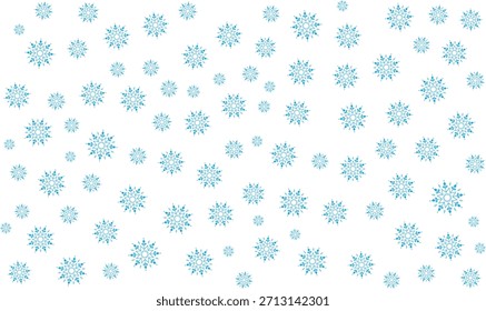 Elegant blue snowflake texture suitable for holiday projects, backgrounds, and creative winter designs.