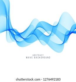 Elegant blue wave background design