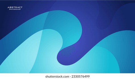 Elegant blue wave background vector