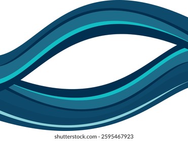 Elegant Blue Wave Pattern Background Design for a Modern Look