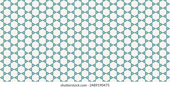 Elegant Blue and White Geometric Pattern. Curve and round floral brick pattern. Arabesque tile pattern. Digital wallpaper idea.