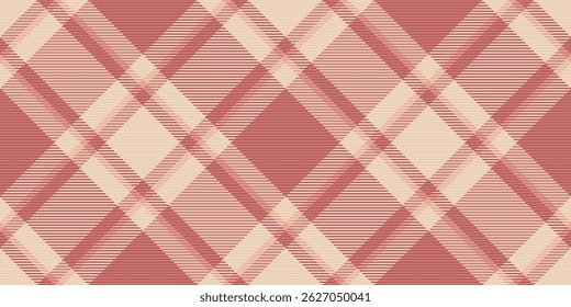 Elegant blush pink and cream diamond plaid pattern.  Perfect for textile design, apparel,  wallpaper, or website backgrounds.
