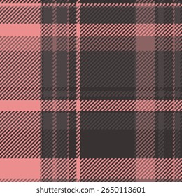 Elegant blush pink and dark gray plaid pattern.  Perfect for textile designs, fashion, home decor, or website backgrounds.