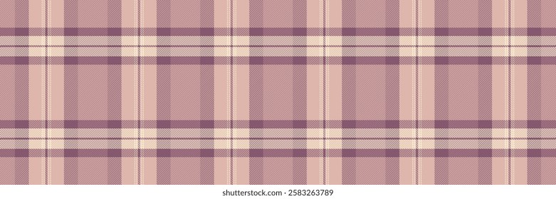 Elegant blush pink and mauve plaid pattern.  Perfect for textile design, fashion, websites, or scrapbooking projects.  Subtle texture adds visual interest.  Versatile and stylish.