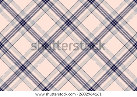 Elegant blush pink and muted blue plaid pattern.  Subtle yet sophisticated diagonal design, perfect for textile prints, website backgrounds, or stationery.