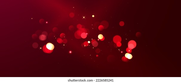 Elegant Bokeh Background Design For Festive Celebration Banner Vector Illustration