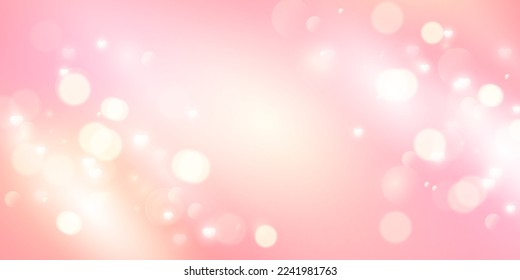 Elegant Bokeh Background Design For Festive Celebration Banner Vector Illustration