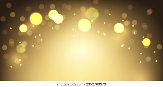 Elegant Bokeh Background Design For Festive Celebration Banner Vector Illustration