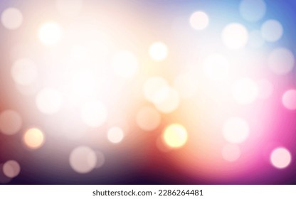 Elegante bokeh luz suave fondo abstracto, Vector eps 10 ilustración de partículas de bokeh, decoración de fondo