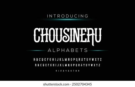 An elegant bold font with a big set of ligatures in modern style, this font can be used for logotypes