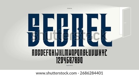 Elegant but bold and strong font for logo creation, vector luxury elegant vintage serif typeface for emblems and slogans, classic style serif old typography alphabet.