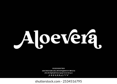 Elegant bold vintage decorative alphabet display font vector with alternate