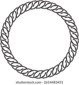 Elegant border design featuring twisted rope and spiral elements.