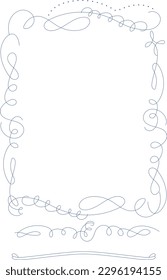 elegant border ornament graphic design template.