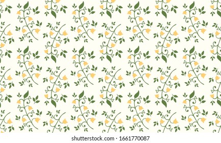 Elegante hoja botánica, con un sencillo diseño de fondo floral.
