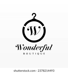 Elegant Boutique Business Logo Design Concept Vector Template. Luxury Fashion Logo Template